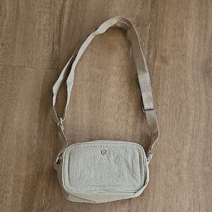 Lululemon Light Grey Camera Bag Crossbody